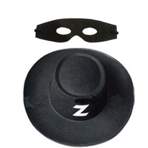 Zorro%20Şapka%20Maske%20Set%20Yetişkin