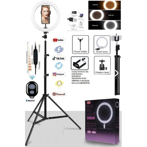 Tripod%20ve%20Telefon%20Tutucu%20LED%20Halka%20Işık%20Seti