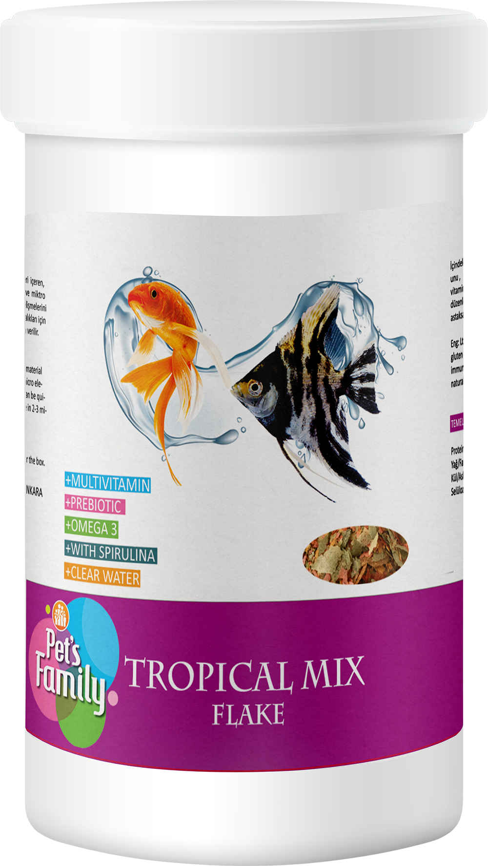 Pets%20Family%20Tropıcal%20Mıx%20Flake%20100ml/15g