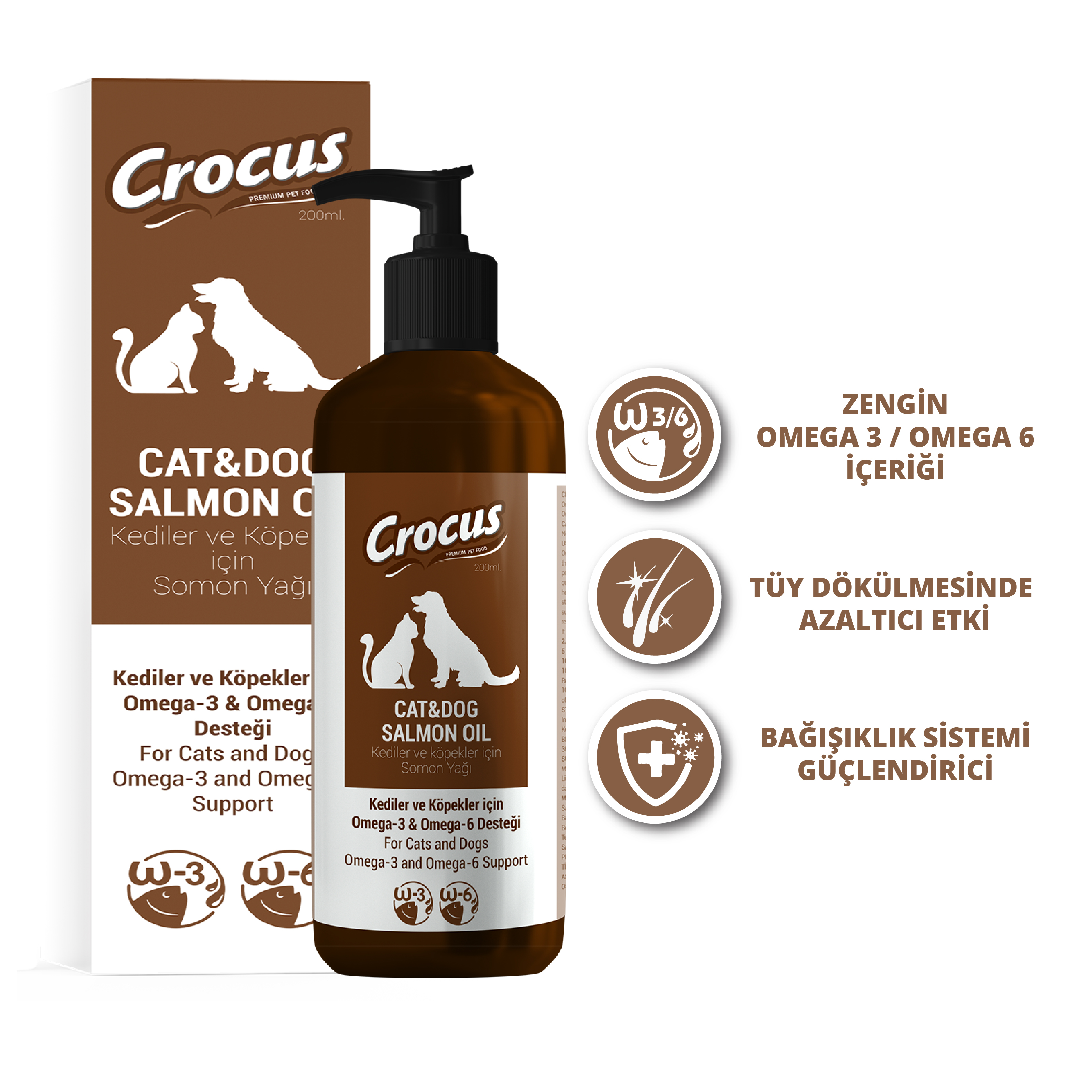 Crocus%20Kedi%20Köpek%20Somon%20Yağı%20200%20Ml