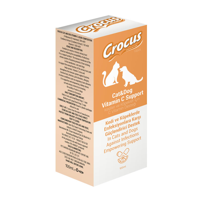 Crocus%20Kedi&köpek%20Vitamin%20C%20Destek%20100ml