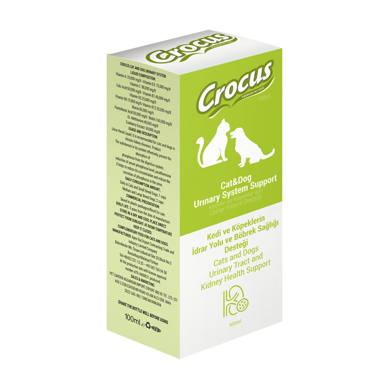 Crocus%20Kedi&köpek%20Üriner%20Sistem%20Destek%20100ml