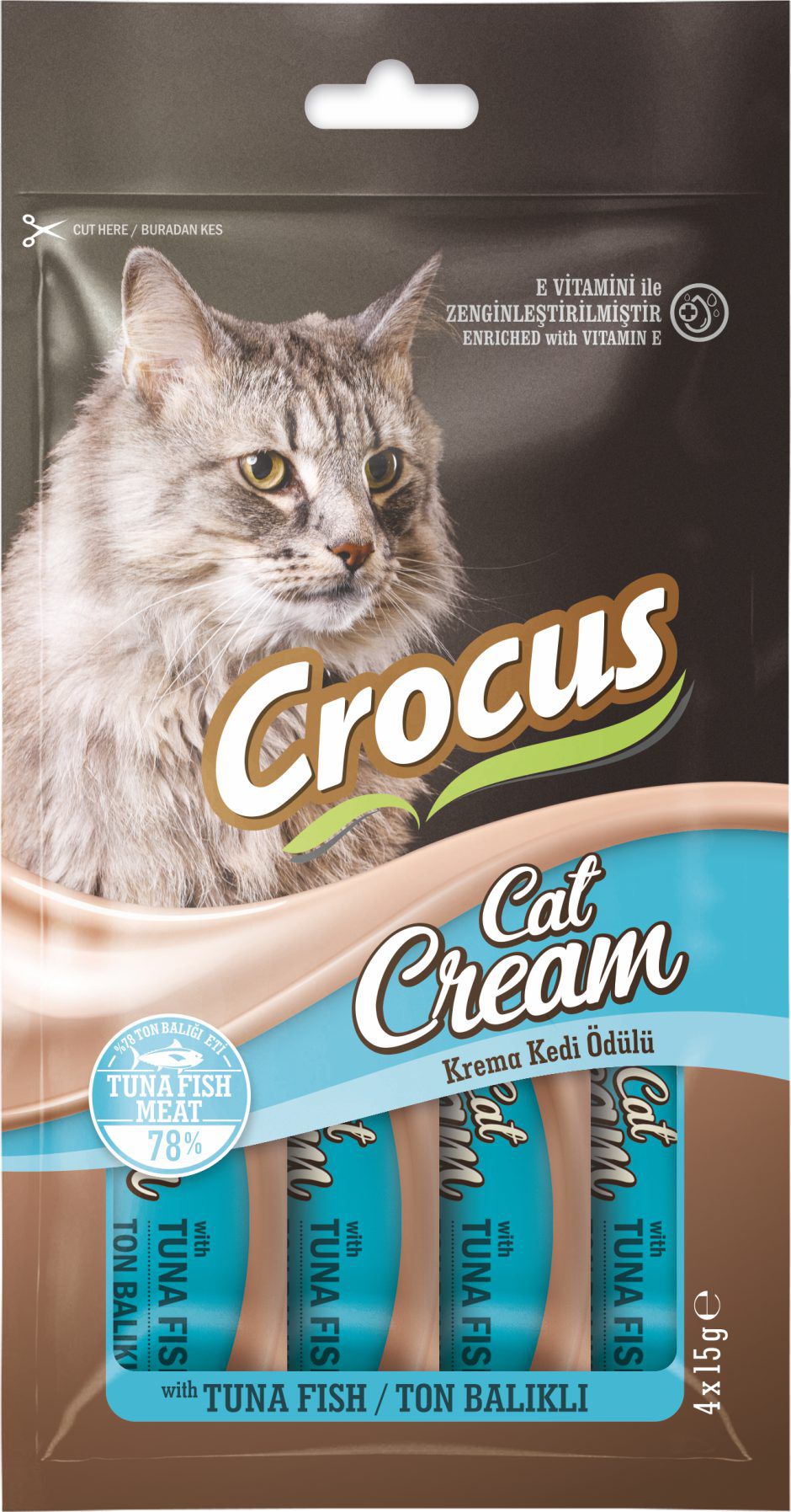 Crocus%20Ton%20Balıklı%20Krema%20Kedi%20Ödülü%204x15g