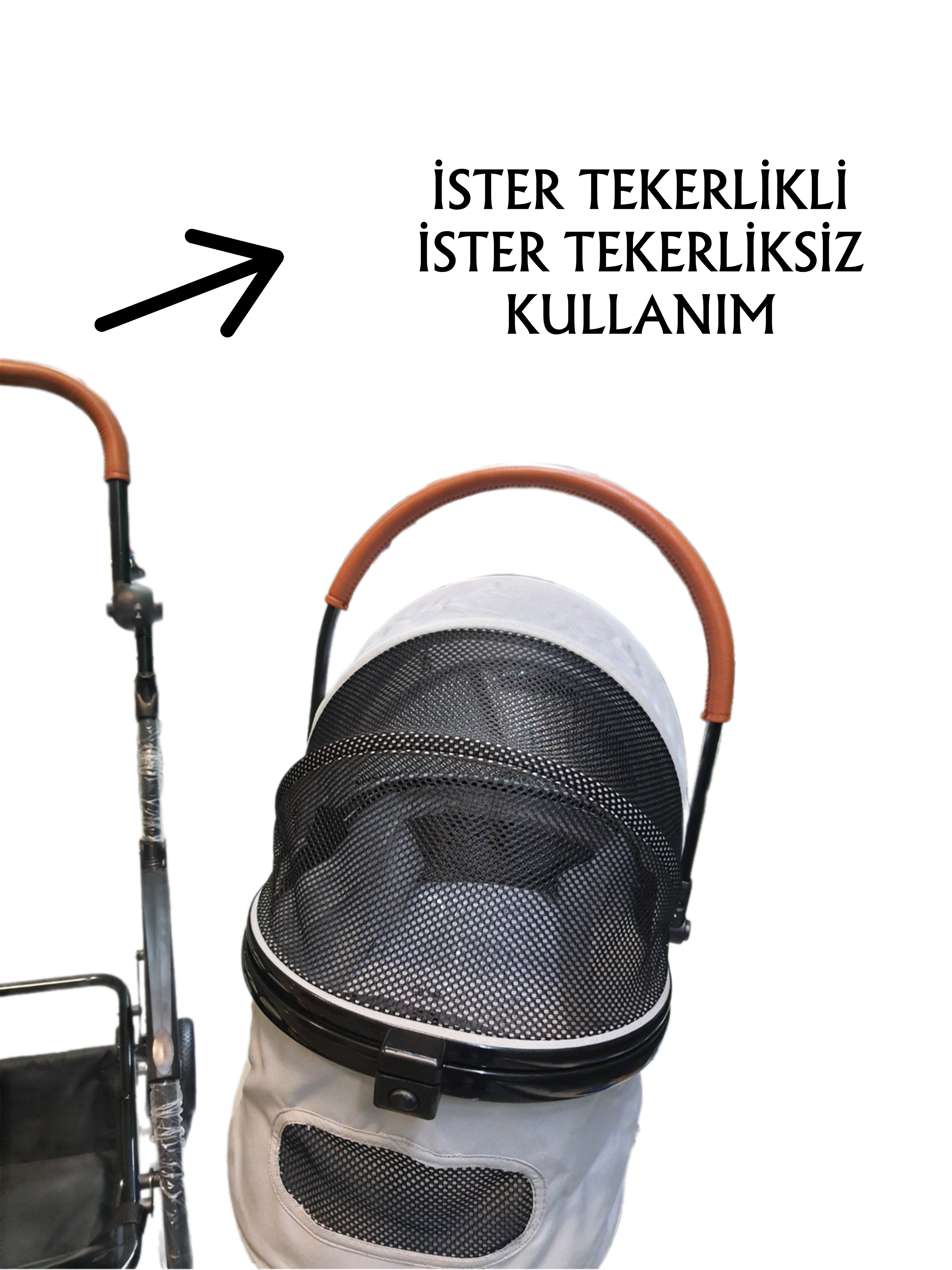 Tommy%20Evcil%20Hayvan%20Arabası%2076,5x48x99cm%20Gri%20Max%2015%20Kg