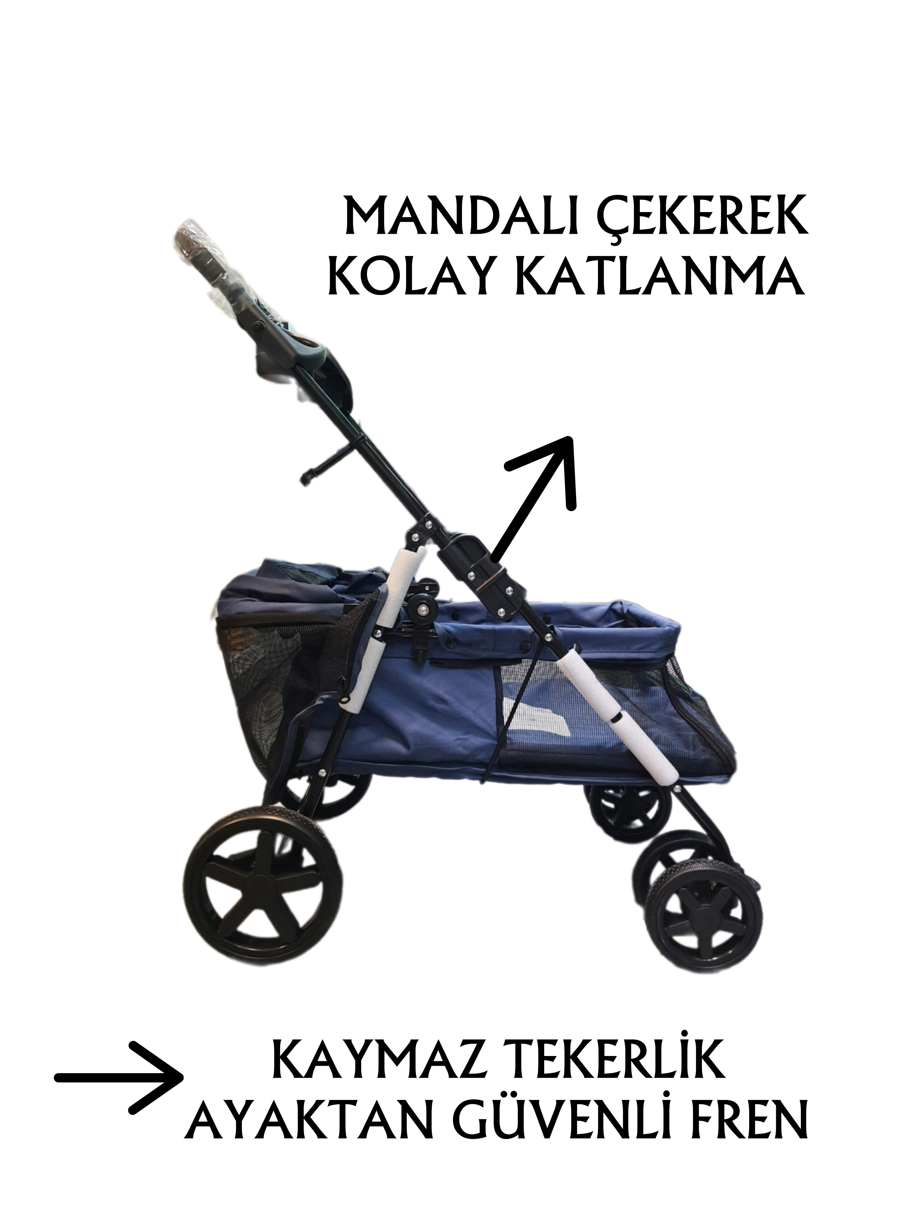 Tommy%20Evcil%20Hayvan%20Arabası%2074,5x46,5x97,5cm%20Lacivert%20Max%2015kg