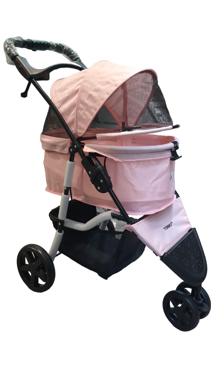 Tommy%20Evcil%20Hayvan%20Arabası%2086x46x94,5cm%20Pembe%20Max%2015%20Kg