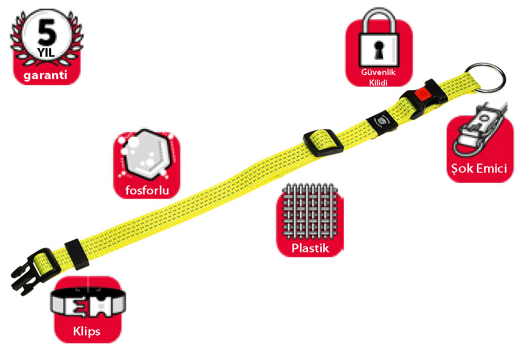Karlıe%20Kilitli%20Boyun%20Tasma%20S%2030-45%20Cm%20Sarı
