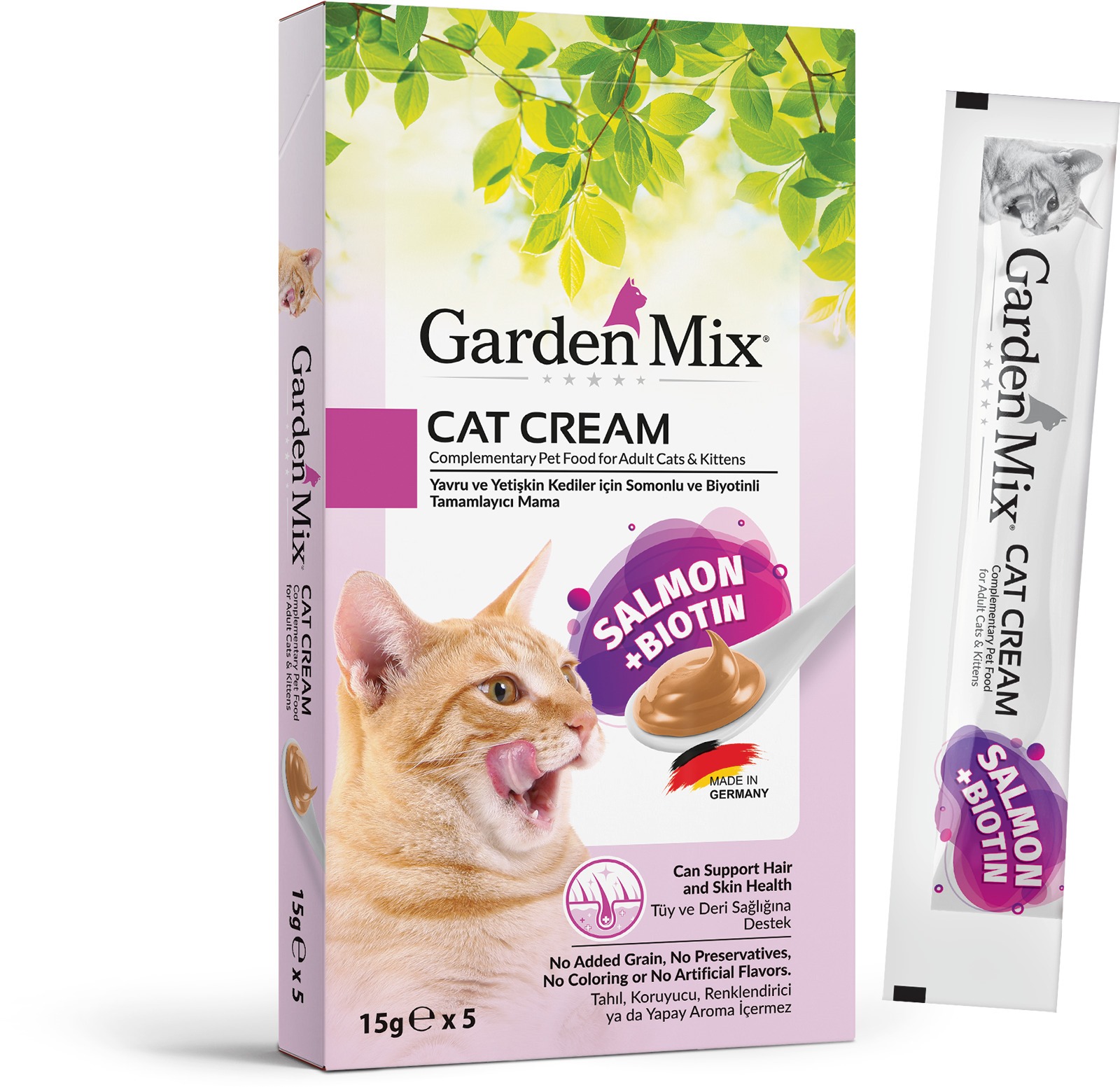 Garden%20Mıx%20Kedi%20Kreması%20Somon+biotin%2015gr*5