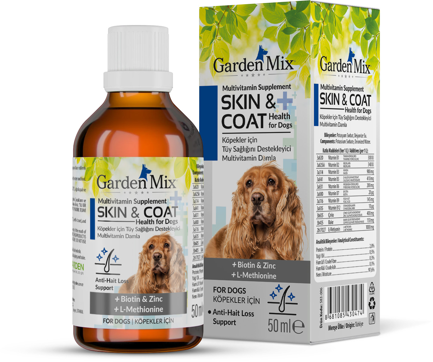 Garden%20Mix%20Köpek%20Tüy%20Sağlığı%20Damlası%2050%20Ml