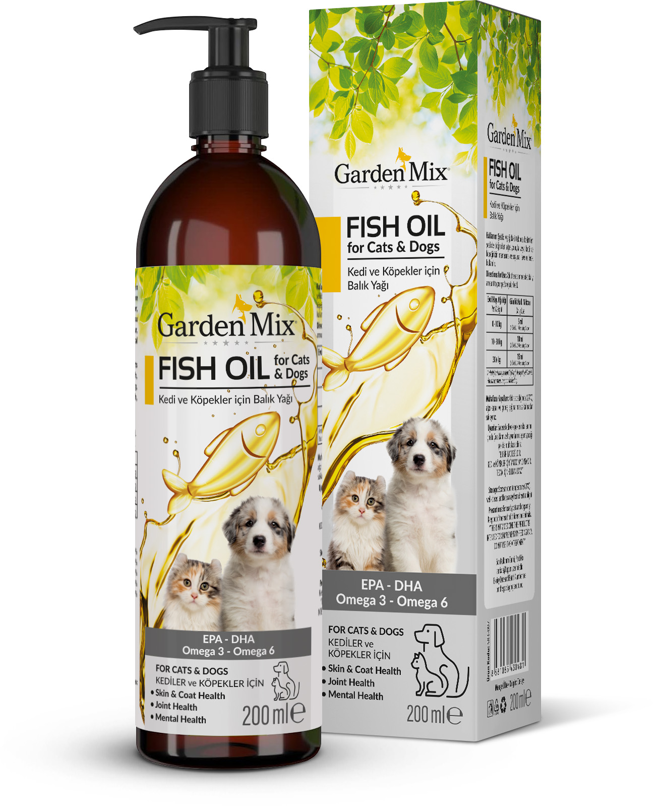 Garden%20Mix%20Kedi%20Ve%20Köpek%20Somon%20Yağı%20200ml