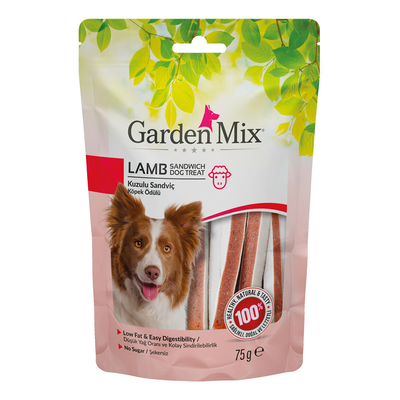 Garden%20Mıx%20Kuzulu%20Sandviç%20Köpek%20Ödülü%2075%20Gr