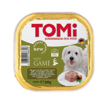 Tomi%20Köpek%20Yaban%20Hayvanlı%20Pate%20Alüminyum%20Yaş%20Mama%20300gr%20(pate)