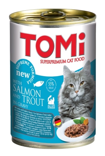 Tomi%20Kedi%20Somonlu%20Alabalıklı%20Yaş%20Mama%20400g