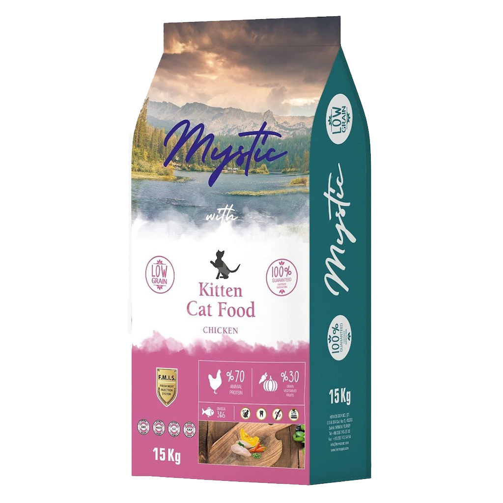 Mystic%20Az%20Tahıllı%20Yavru%20Kedi%20Maması%20Tavuklu%2015kg