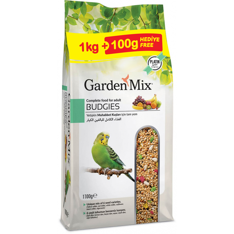 Gardenmix%20Platin%20Meyveli%20Muhabbet%20Kuş%20Yemi%201.1%20Kg