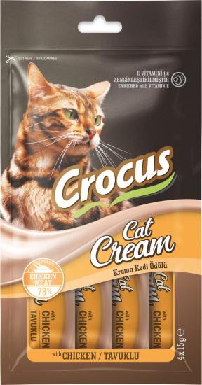 Crocus Tavuklu Krema Kedi Ödülü 4x15g