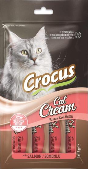 Crocus Somonlu Krema Kedi Ödülü 4x15g