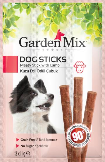 Gardenmix Kuzu Etli Köpek Stick Ödül 3*11g 20‘li