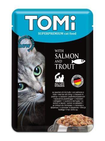 Tomi Kedi Somon & Alabalık Pouch Mama 100gr