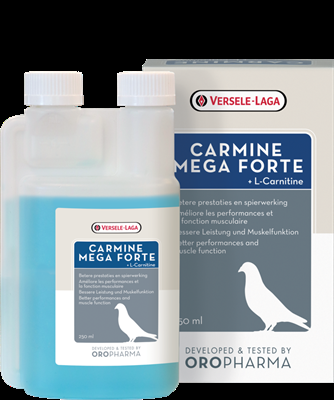 Versele Laga Oropharma Carmine Mega Forte Güvercin Sıvı L-karnitin Desteği 250ml
