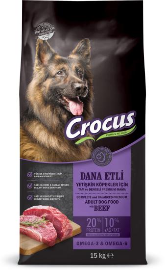 Crocus Biftekli Pirinçli Yet. Köpek Maması 15 Kg